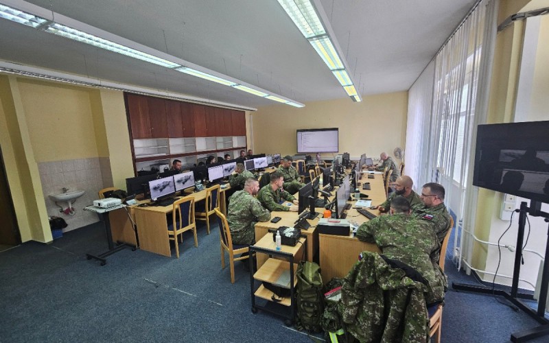 Štábny nácvik 65. prieskumného práporu a 22. prieskumného pluku