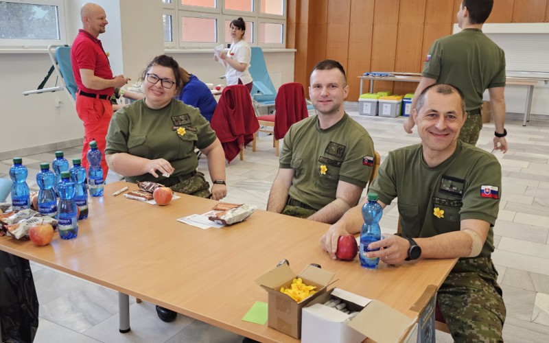 Kadeti darovali krv počas hromadného odberu