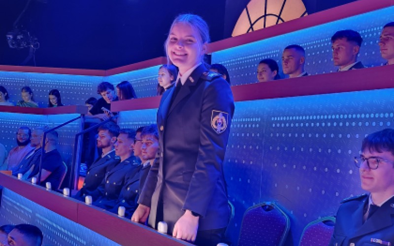 Kadeti na natáčaní relácie Čo ja viem