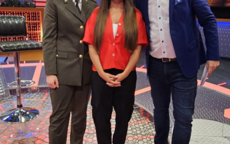 Kadeti na natáčaní relácie Čo ja viem