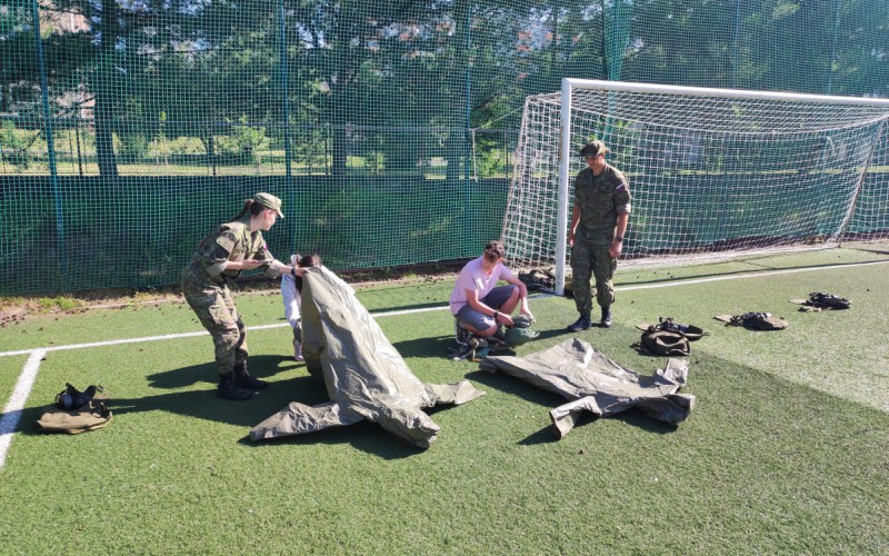 Výchovno-vzdelávacie cvičenie s kadetmi AOS
