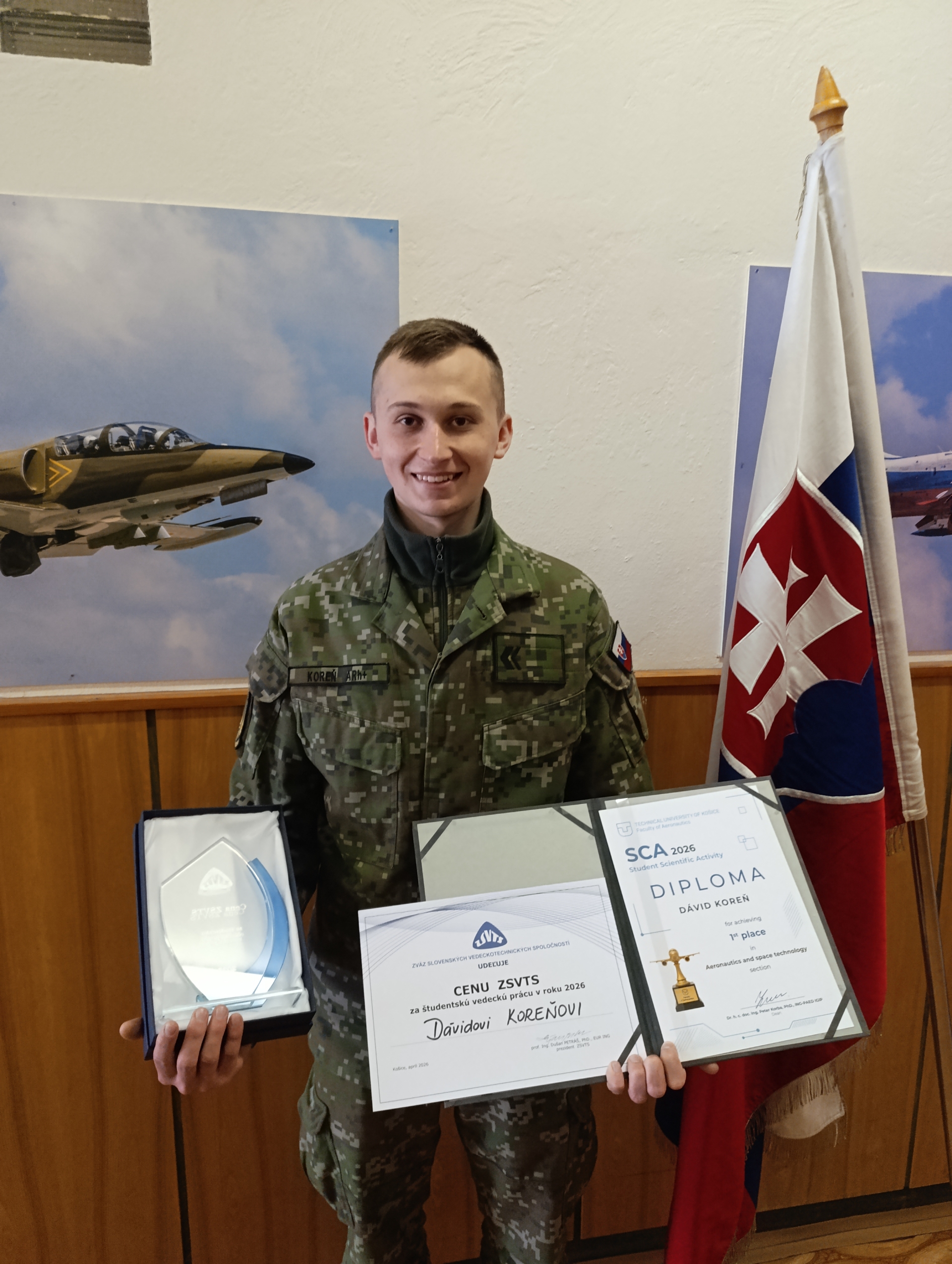 Kadet z Leteckej fakulty TU v Košiciach dominoval na ŠVOČ