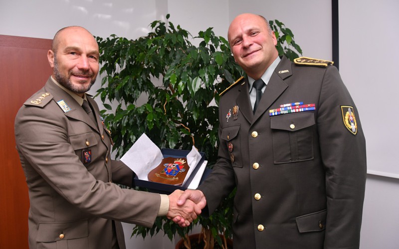 Representatives of the Training Command and Application School of the Army from Turin at AFA