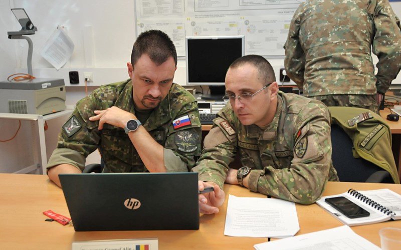 Joint exercise Chopok with the participants of the Romanian course