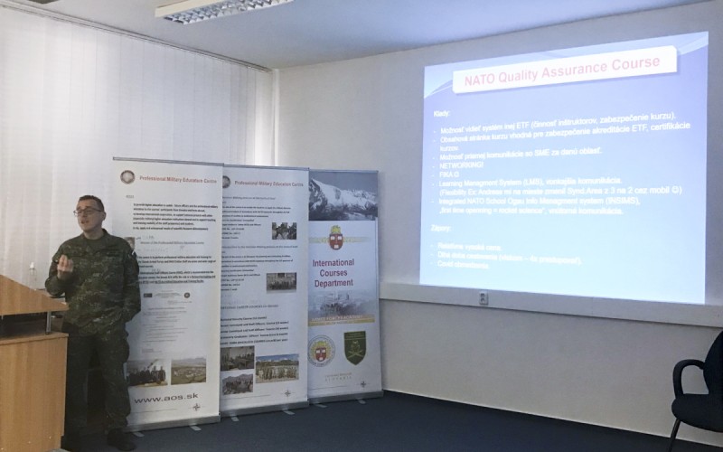 Our officers took part at NATO School Oberammergau (NSO) courses in order to be prepared for NATO re-accreditation