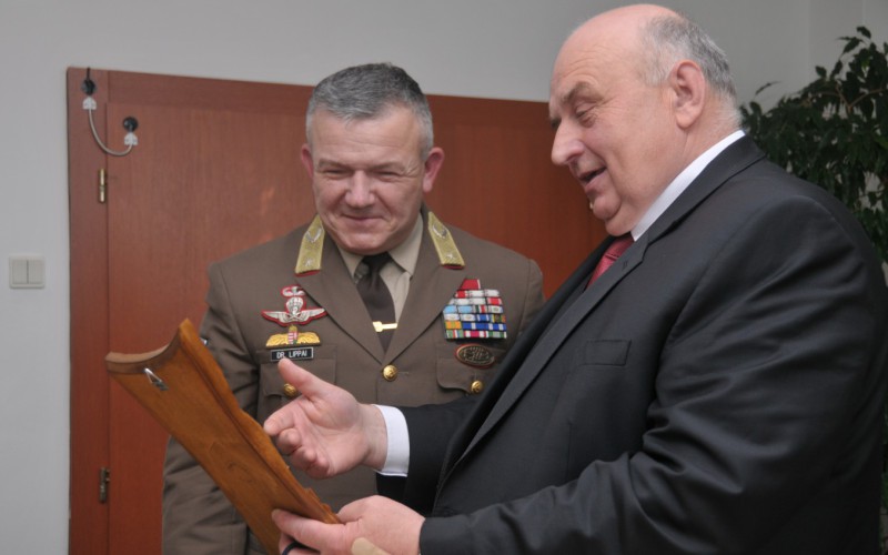 A visit from a partner military educational institution from Hungary