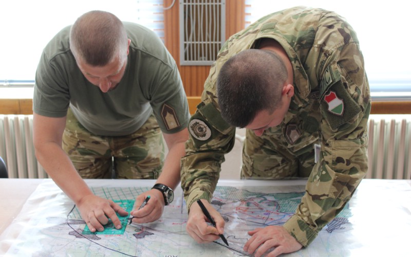 A visit from a partner military educational institution from Hungary