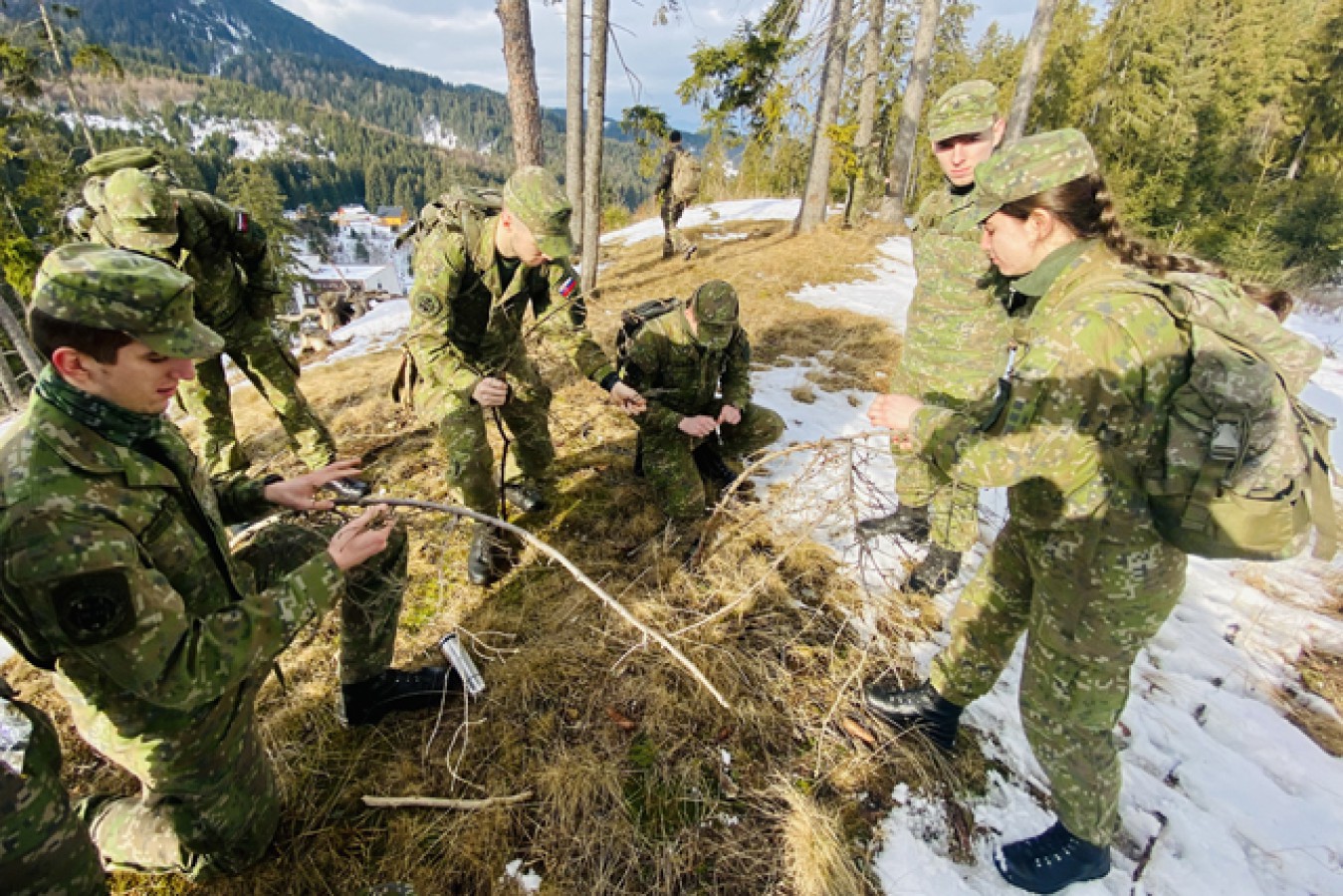 Zimný výcvik kadetov