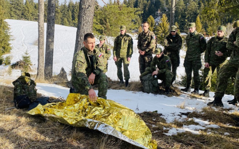 Zimný výcvik kadetov