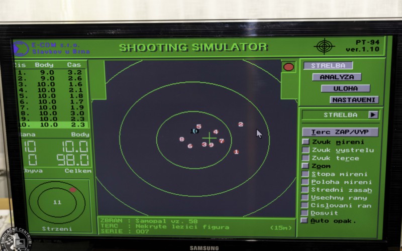 Strelecký výcvik na Simulačnom centre AOS