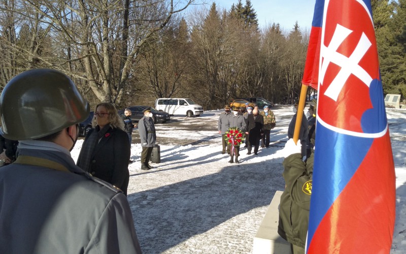Spomienka na obete leteckého nešťastia pri obci Hejce