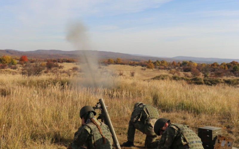 Kadeti strieľali v Lešti z mínometov