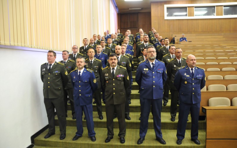 Slávnostné ukončenie 20. vyššieho veliteľsko-štábneho kurzu (20. VVŠK), 16. 12. 2022