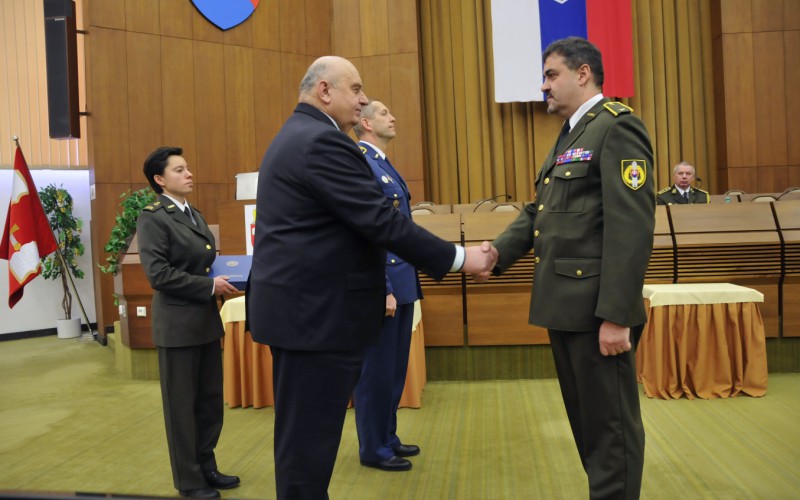 Slávnostné ukončenie 20. vyššieho veliteľsko-štábneho kurzu (20. VVŠK), 16. 12. 2022