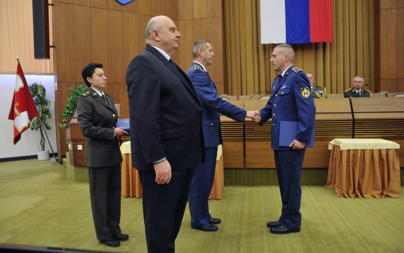 Slávnostné ukončenie 20. vyššieho veliteľsko-štábneho kurzu (20. VVŠK), 16. 12. 2022