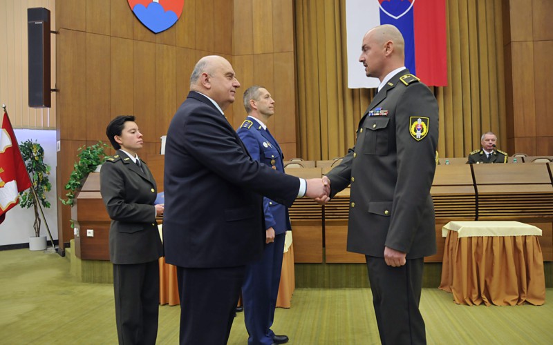 Slávnostné ukončenie 20. vyššieho veliteľsko-štábneho kurzu (20. VVŠK), 16. 12. 2022