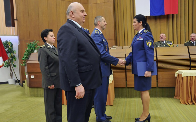 Slávnostné ukončenie 20. vyššieho veliteľsko-štábneho kurzu (20. VVŠK), 16. 12. 2022