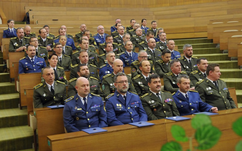 Slávnostné ukončenie 20. vyššieho veliteľsko-štábneho kurzu (20. VVŠK), 16. 12. 2022