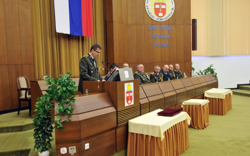 Slávnostné ukončenie 20. vyššieho veliteľsko-štábneho kurzu (20. VVŠK), 16. 12. 2022