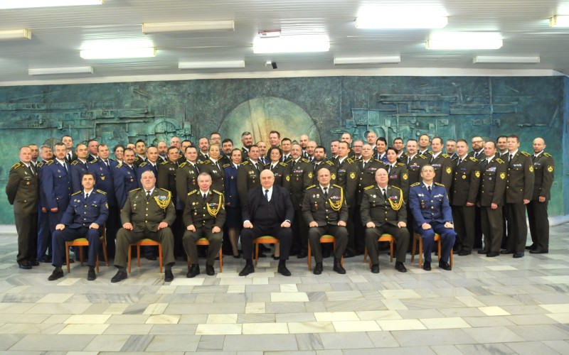 Slávnostné ukončenie 20. vyššieho veliteľsko-štábneho kurzu (20. VVŠK), 16. 12. 2022