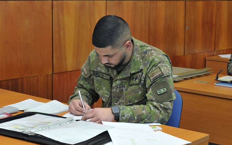 Final exams of members of the 29th University Graduates Officers’ Course, February 8th 2023