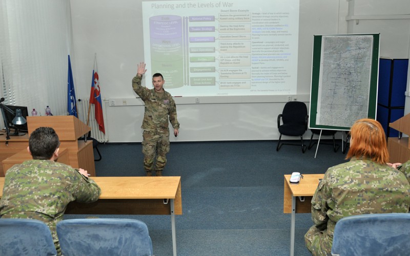 Inštruktor z „National Guard Indiana (USA)“ na ISOC28, 13. 03. 2023