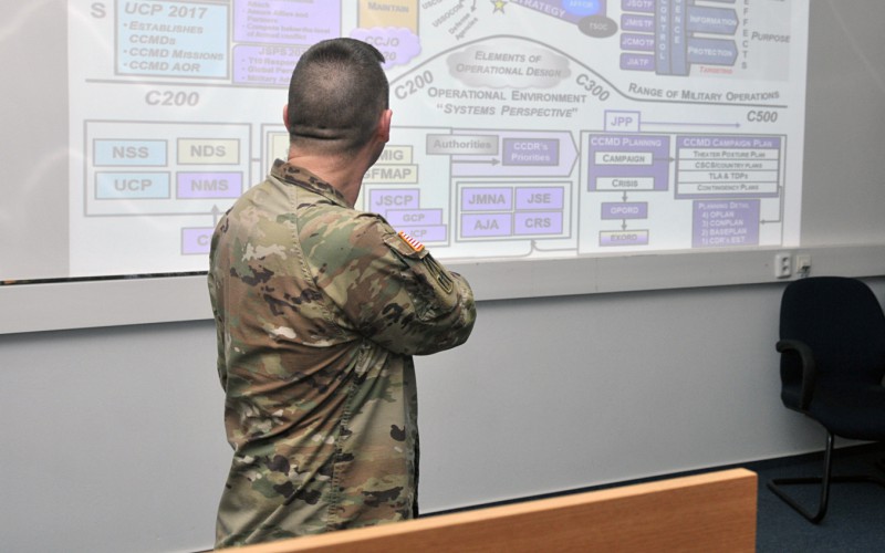 Inštruktor z „National Guard Indiana (USA)“ na ISOC28, 13. 03. 2023