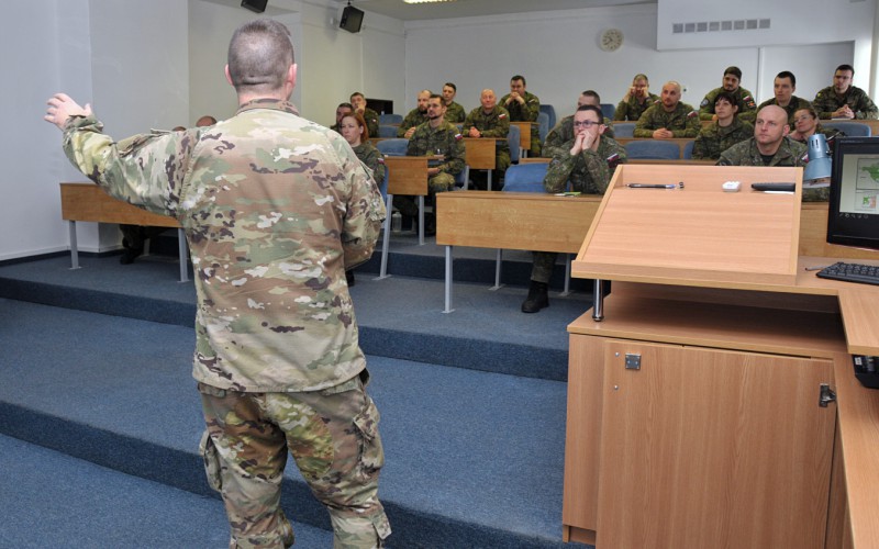 Inštruktor z „National Guard Indiana (USA)“ na ISOC28, 13. 03. 2023