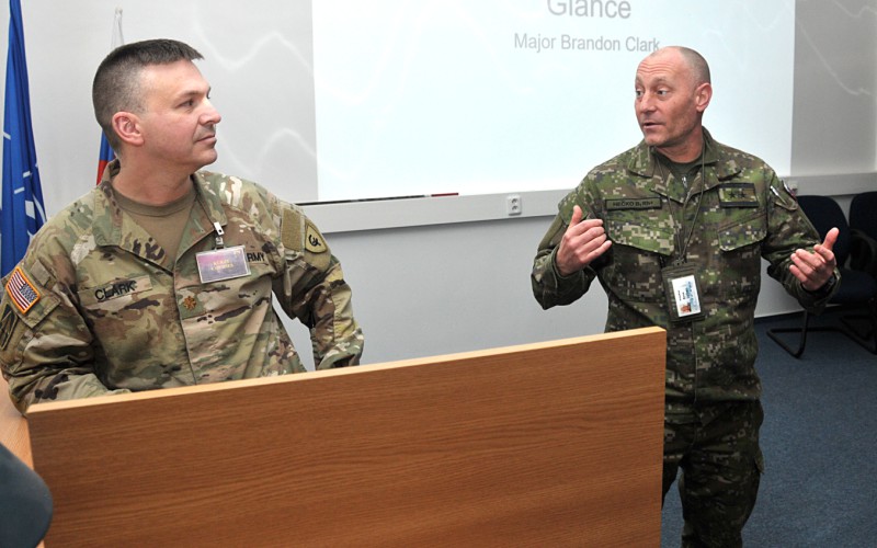 Inštruktor z „National Guard Indiana (USA)“ na ISOC28, 13. 03. 2023