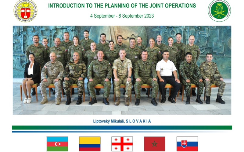 International course “Introduction to the Planning of the Joint Operations”, September 4th – 8th 2023