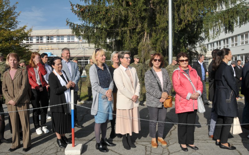 Slávnostný nástup akadémie, nástupisko - 50. výročia vzniku vojenského vysokého školstva na Liptove, 12. 10. 2023