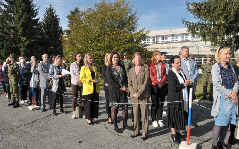 Slávnostný nástup akadémie, nástupisko - 50. výročia vzniku vojenského vysokého školstva na Liptove, 12. 10. 2023