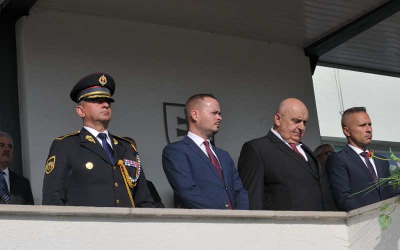 Slávnostný nástup akadémie, nástupisko - 50. výročia vzniku vojenského vysokého školstva na Liptove, 12. 10. 2023