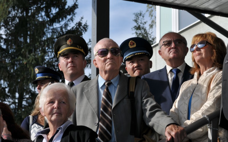 Slávnostný nástup akadémie, nástupisko - 50. výročia vzniku vojenského vysokého školstva na Liptove, 12. 10. 2023