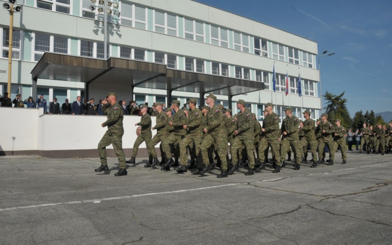 Slávnostný nástup akadémie, nástupisko - 50. výročia vzniku vojenského vysokého školstva na Liptove, 12. 10. 2023
