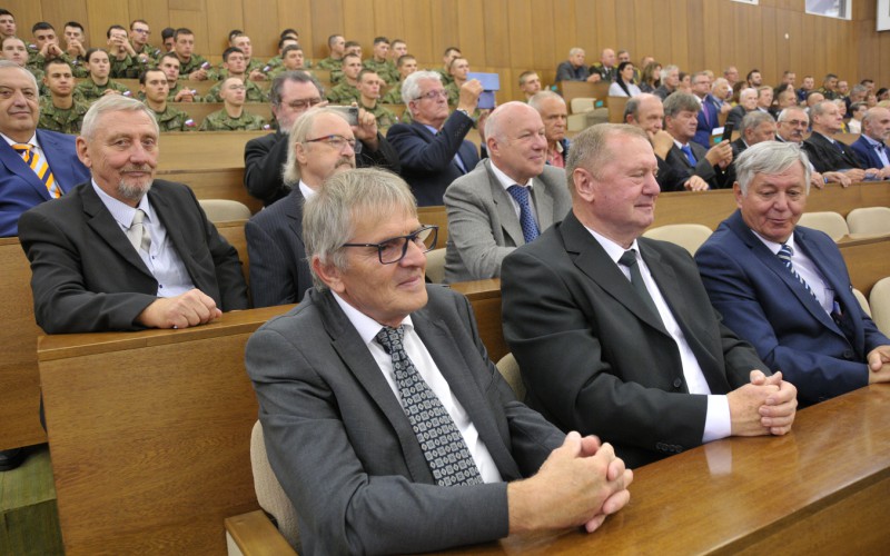 Slávnostný nástup akadémie, aula - 50. výročia vzniku vojenského vysokého školstva na Liptove, 12. 10. 2023