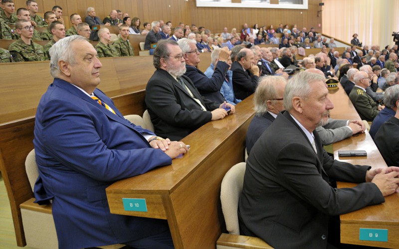 Slávnostný nástup akadémie, aula - 50. výročia vzniku vojenského vysokého školstva na Liptove, 12. 10. 2023
