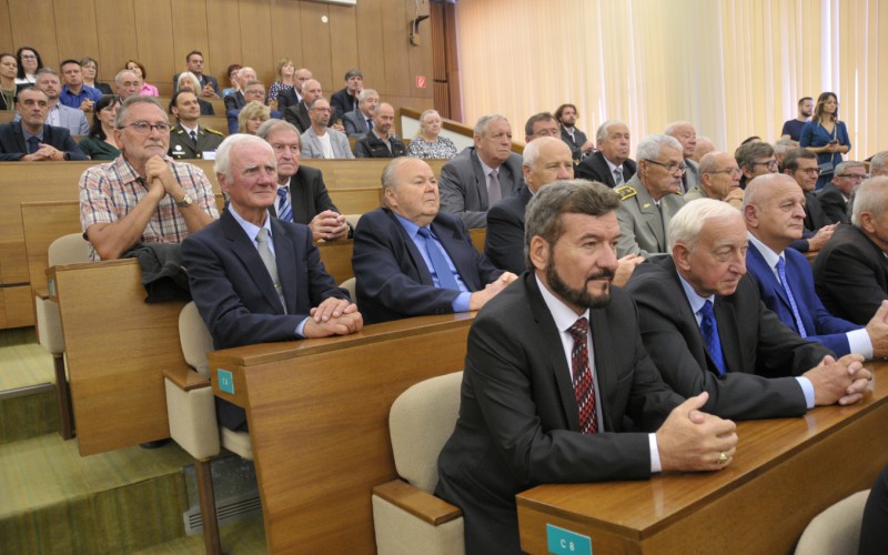Slávnostný nástup akadémie, aula - 50. výročia vzniku vojenského vysokého školstva na Liptove, 12. 10. 2023
