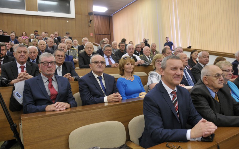 Slávnostný nástup akadémie, aula - 50. výročia vzniku vojenského vysokého školstva na Liptove, 12. 10. 2023