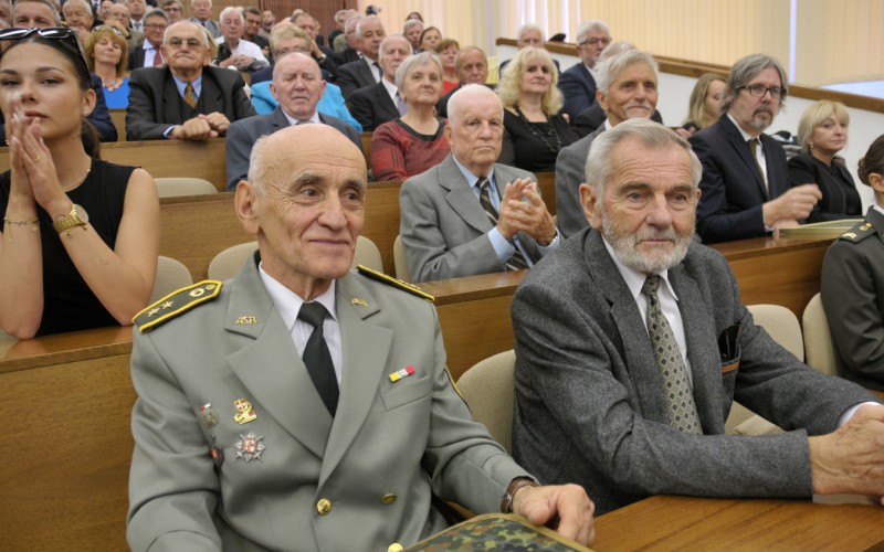 Slávnostný nástup akadémie, aula - 50. výročia vzniku vojenského vysokého školstva na Liptove, 12. 10. 2023