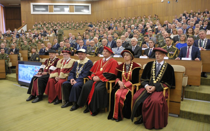 Slávnostný nástup akadémie, aula - 50. výročia vzniku vojenského vysokého školstva na Liptove, 12. 10. 2023