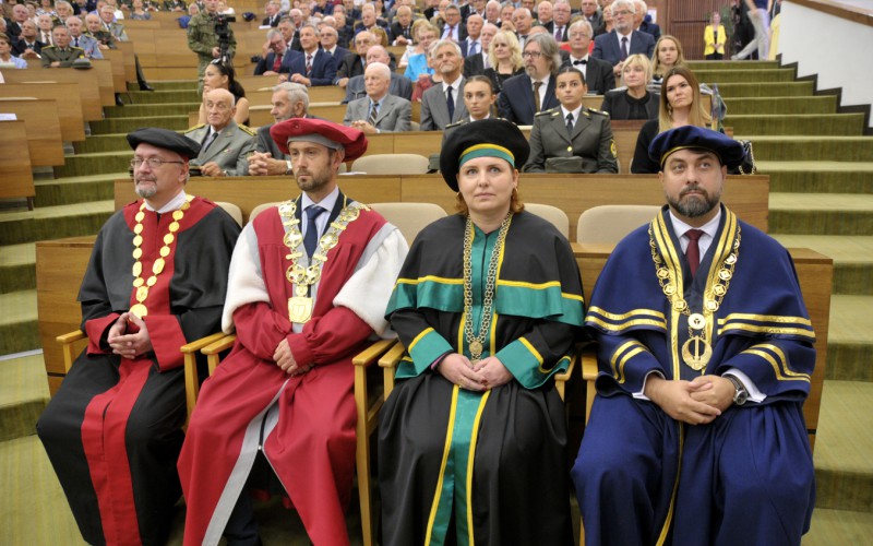 Slávnostný nástup akadémie, aula - 50. výročia vzniku vojenského vysokého školstva na Liptove, 12. 10. 2023