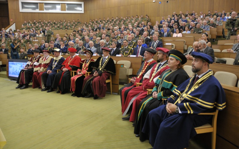 Slávnostný nástup akadémie, aula - 50. výročia vzniku vojenského vysokého školstva na Liptove, 12. 10. 2023