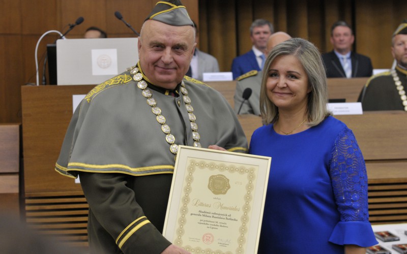 Slávnostný nástup akadémie, aula - 50. výročia vzniku vojenského vysokého školstva na Liptove, 12. 10. 2023