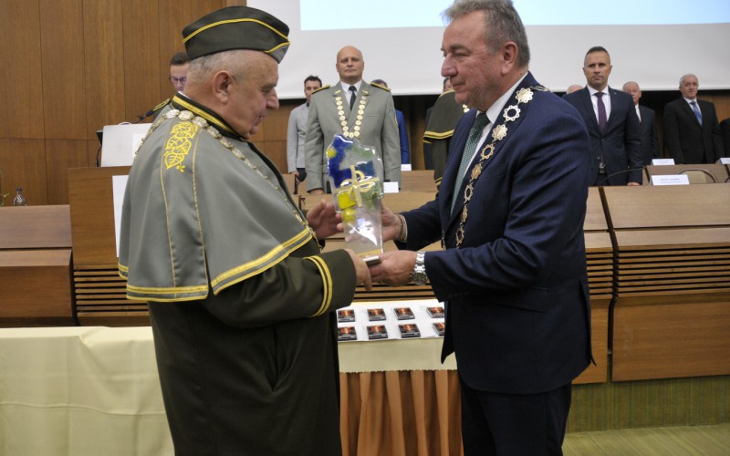 Slávnostný nástup akadémie, aula - 50. výročia vzniku vojenského vysokého školstva na Liptove, 12. 10. 2023