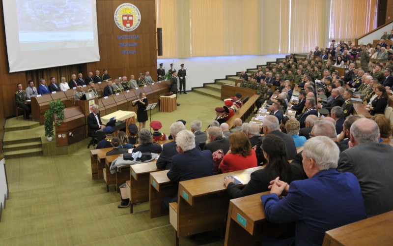 Slávnostný nástup akadémie, aula - 50. výročia vzniku vojenského vysokého školstva na Liptove, 12. 10. 2023