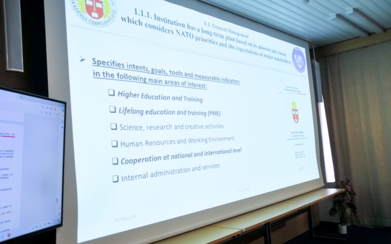 Re-akreditácia AOS podľa štandardov NATO, 20. 11. 2023