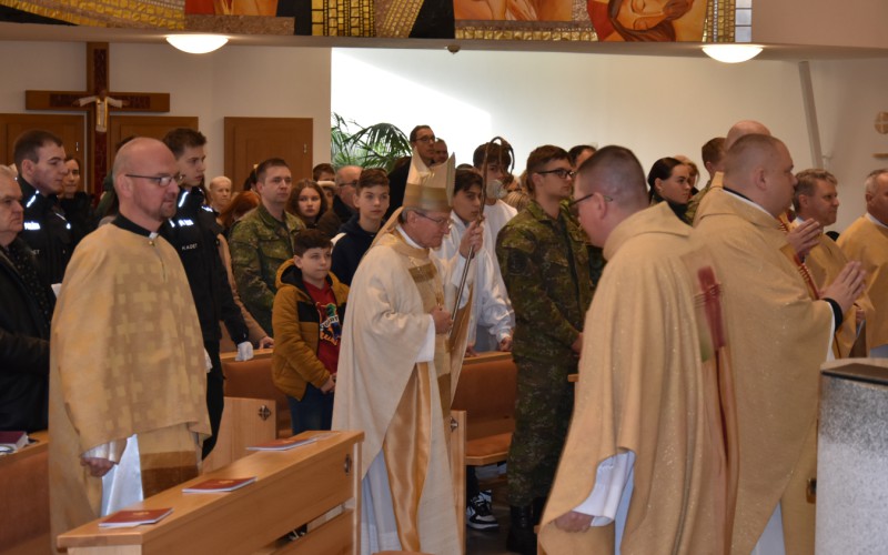 Stretnutie kadetov AOS s biskupom Rábekom, 26. 11. 2023