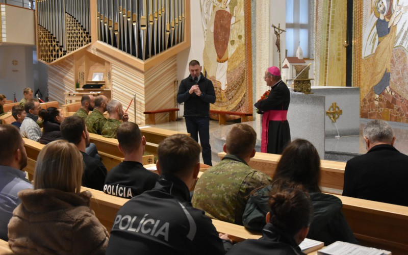 Stretnutie kadetov AOS s biskupom Rábekom, 26. 11. 2023