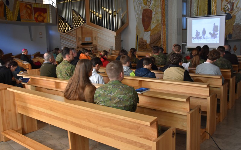 Stretnutie kadetov AOS s biskupom Rábekom, 26. 11. 2023